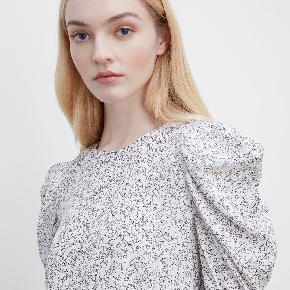 Club Monaco Drape Sleeve Blouse